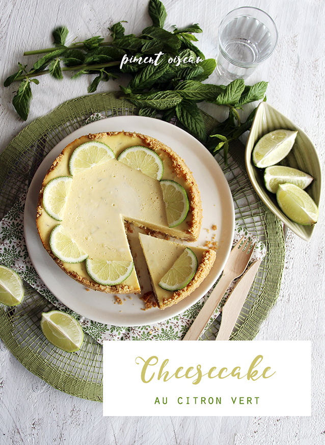 cheesecake au citron vert - Green lime cheesecake