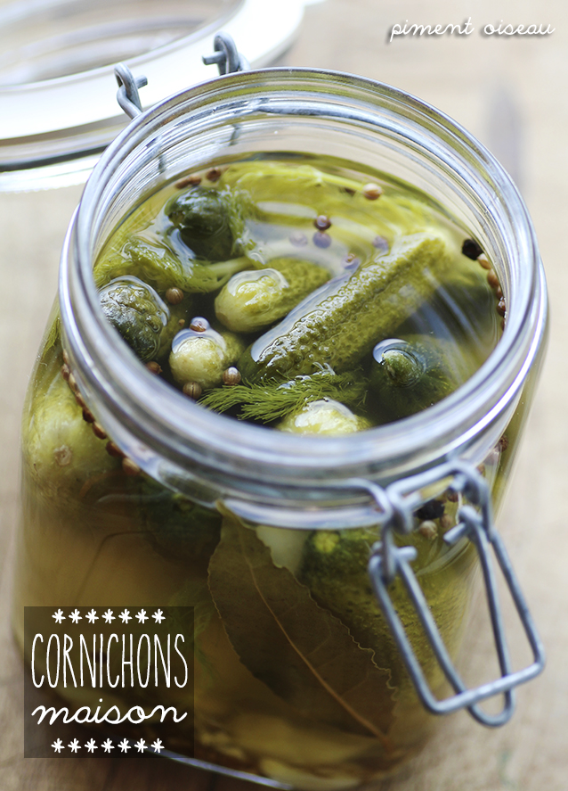cornichons maison - homemade pickled gherkins