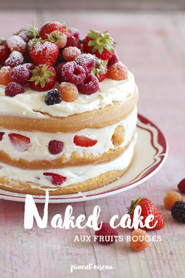 Naked Cake Aux Fruits Rouges PIMENT OISEAU